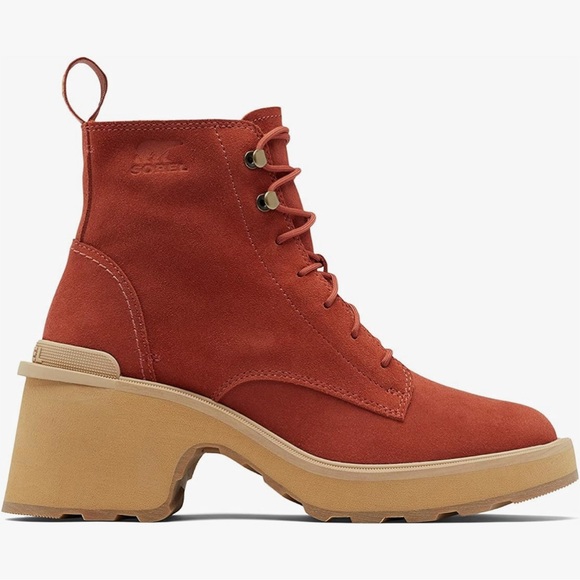 NWT Sorel Hi-Line Waterproof Lace up boots Women size 7.5 - Picture 1 of 7